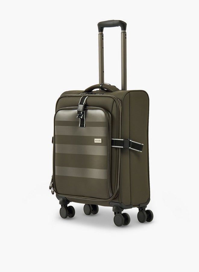 Wave Striped Softcase Trolley Bag With Retractable Handle - Image 1